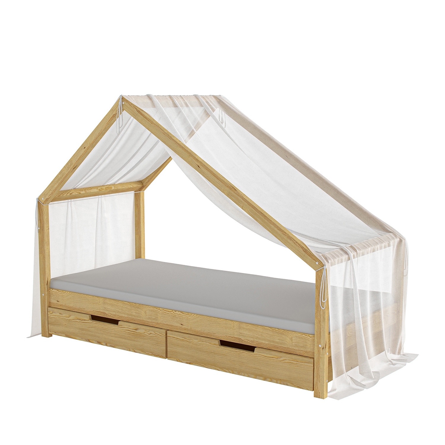 Płócienny dach baldachim łóżko domek Milo