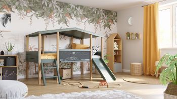 Łóżko domek Cory eukaliptus (edycja limitowana)